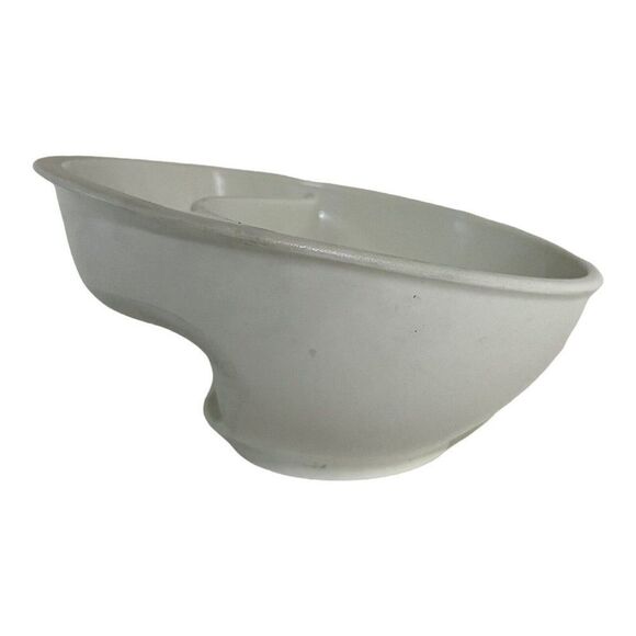Obol The Original Never Soggy Cereal Bowl Melamine Hard Plastic White Large - Picture 3 of 6